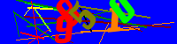 Blue Captcha Image